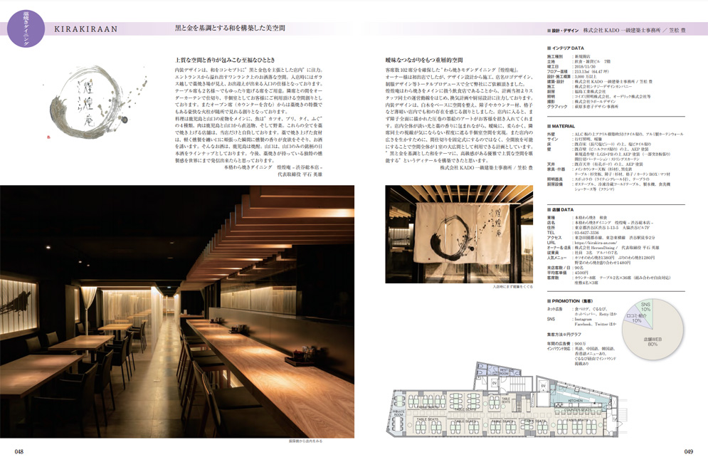 『人気店舗デザイン年鑑2020』（株式会社アルファ企画）に掲載されました